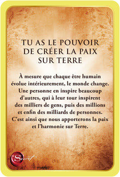 Le secret cartes de manifestation