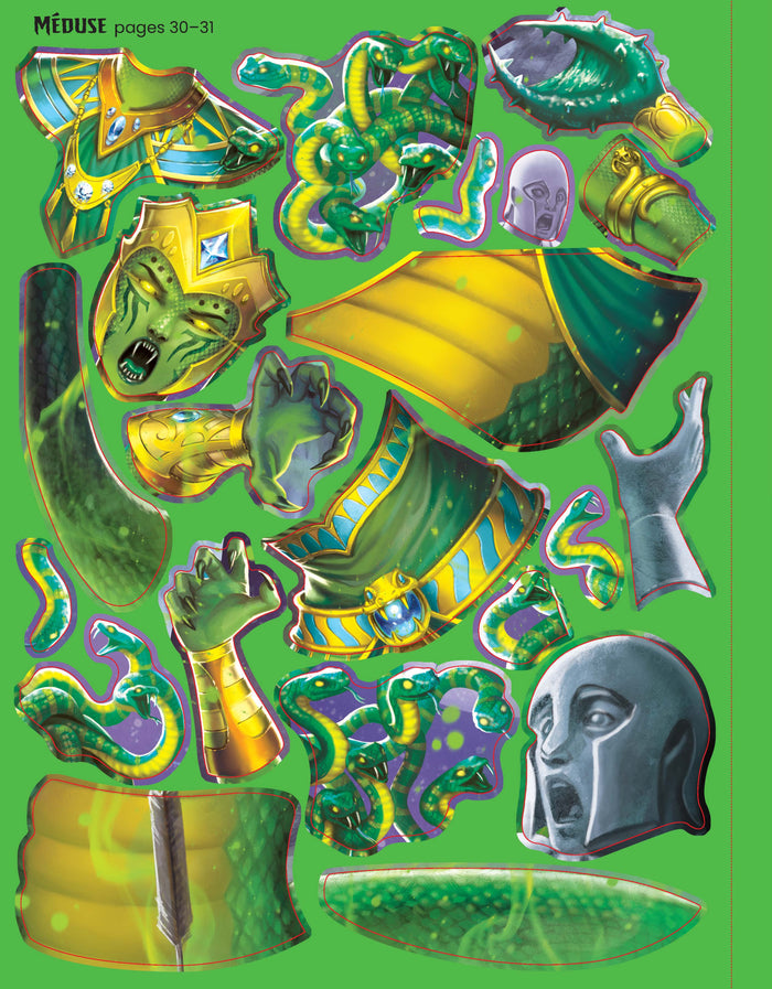 Construis tes monstres et animaux mythiques avec des autocollants