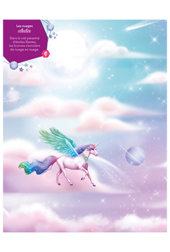 Licornes de rêve - Cahier de stickers - Magie des étoiles