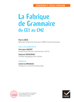 La Fabrique de Grammaire du CE1 au CM2 - Ed. 2024