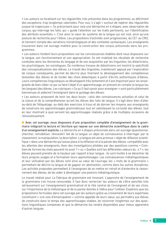 La Fabrique de Grammaire du CE1 au CM2 - Ed. 2024