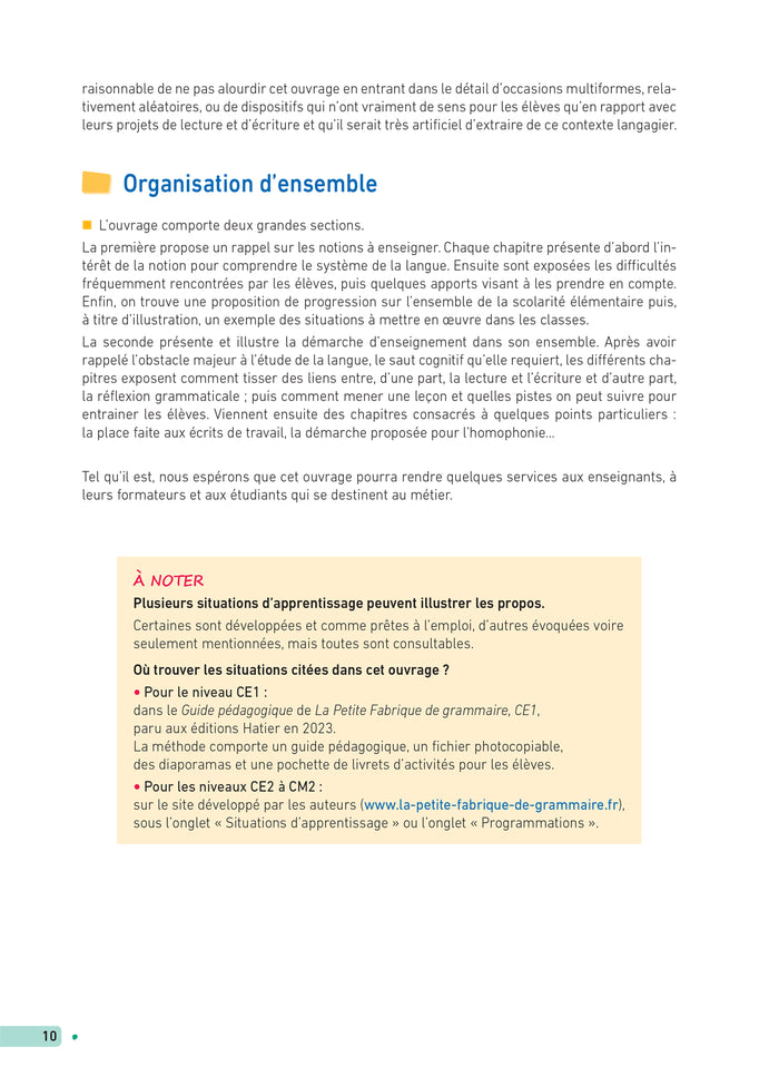 La Fabrique de Grammaire du CE1 au CM2 - Ed. 2024