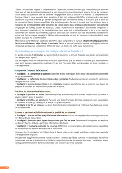Des stratégies pour lire et comprendre