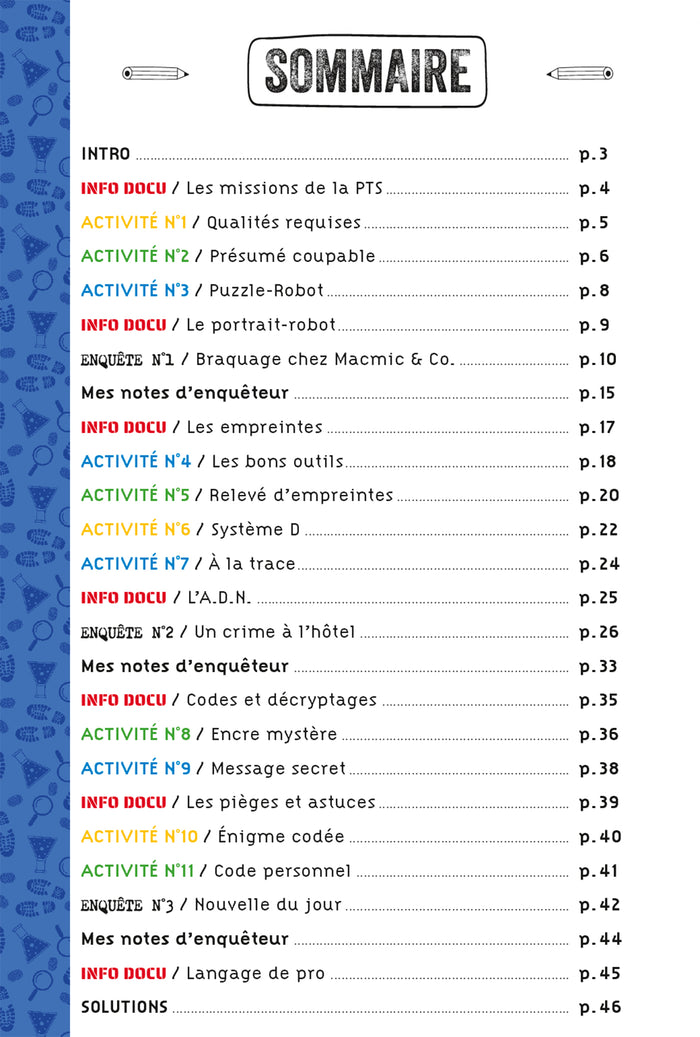 Mission police scientifique - coffret avec accessoires