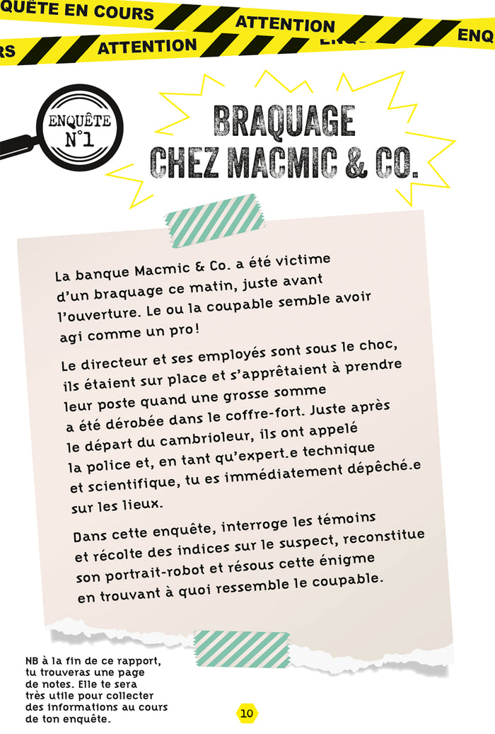 Mission police scientifique - coffret avec accessoires