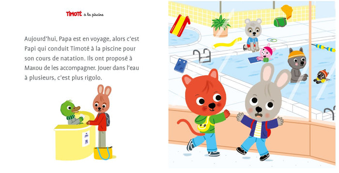 Timoté à la piscine