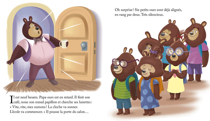 Papa Bisous fait l'école