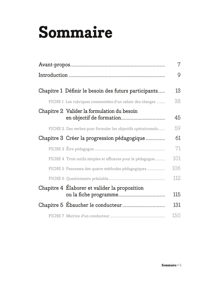 Concevoir une formation