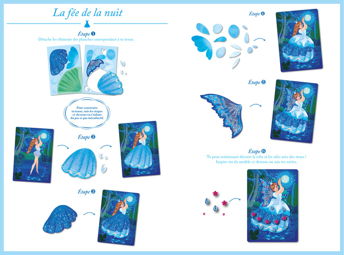 Fées papillons - pochette avec accessoires