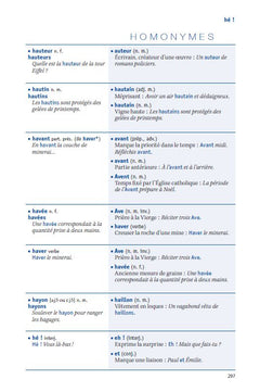 Dictionnaire des homonymes
