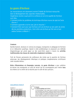 Enseigner à l'école primaire - Le geste d'écriture