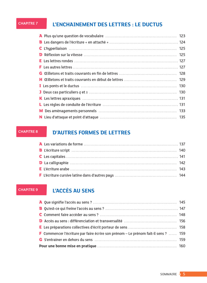 Enseigner à l'école primaire - Le geste d'écriture