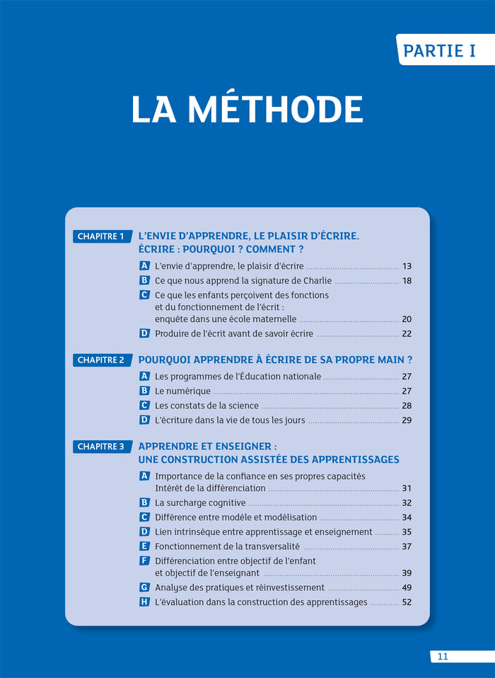 Enseigner à l'école primaire - Le geste d'écriture