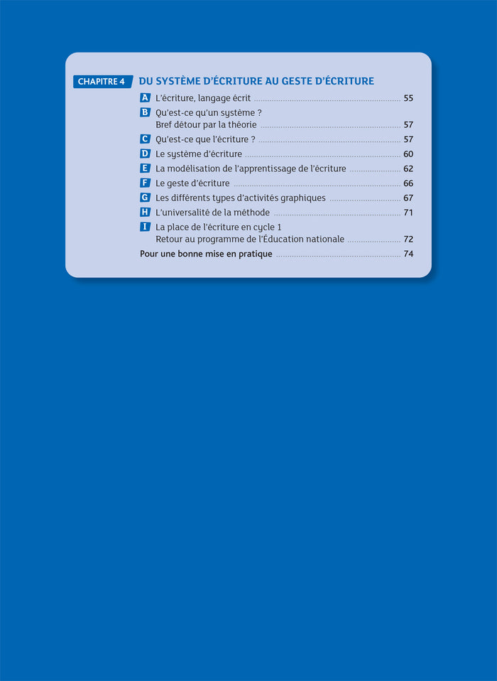 Enseigner à l'école primaire - Le geste d'écriture