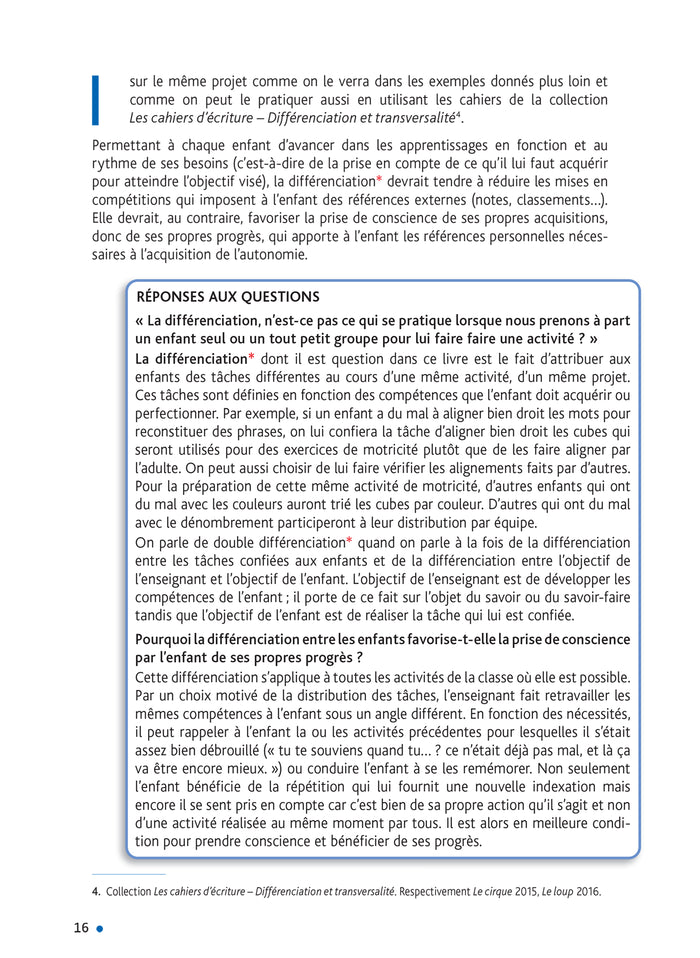 Enseigner à l'école primaire - Le geste d'écriture