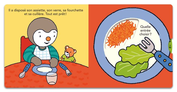 T'choupi mange comme un grand