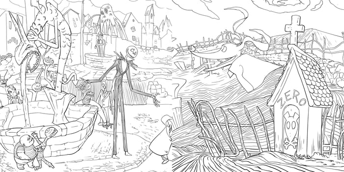 L'Etrange Noël de Monsieur Jack - Coloriage phosphorescent