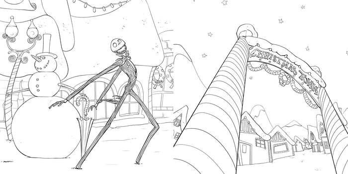 L'Etrange Noël de Monsieur Jack - Coloriage phosphorescent