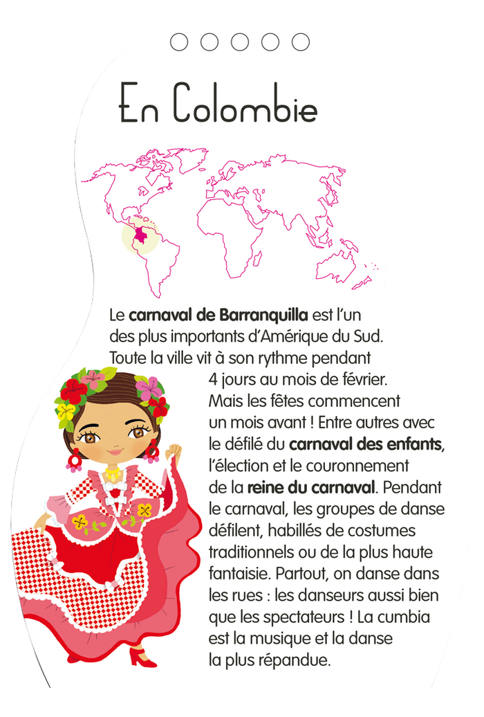 Minimiki - Carnet créatif Carnavals du monde