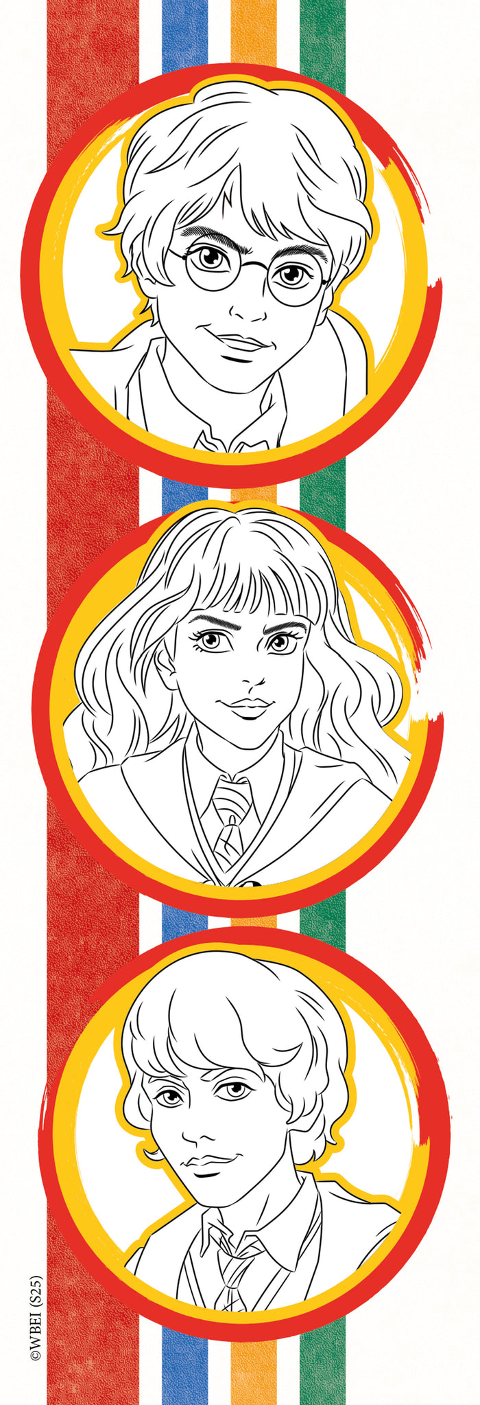 Harry Potter - Marque-pages brillants à colorier