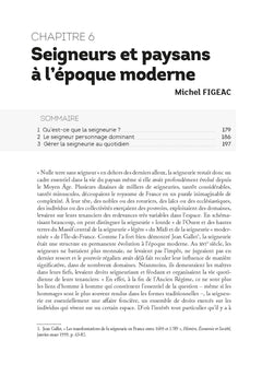 Pouvoirs et sociétés rurales : France et ses colonies 1634-1814 - Capes Histoire-Géographie
