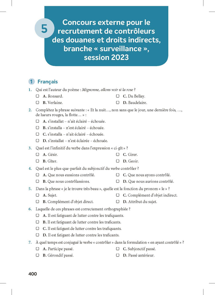 3 500 QCM d'actualité et de culture générale 2025 - Catégories B et C