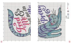 Point de croix avec chattitude