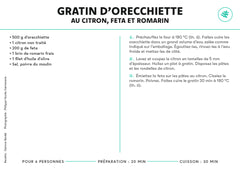 Coffret fiche - Pâtes