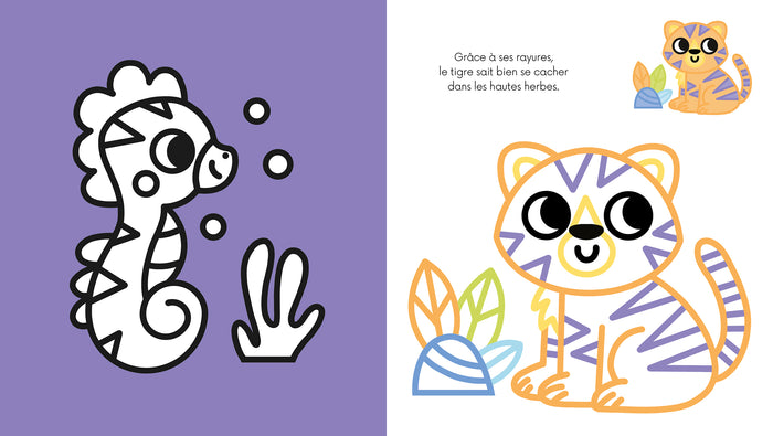 Coloriages à bords pailletés - Sacha le koala