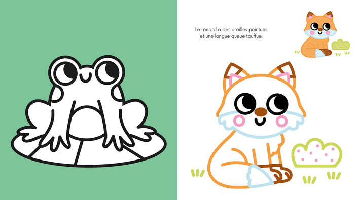 Coloriages à bords pailletés - Sacha le koala