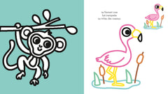 Coloriages à bords pailletés  - Noé le poney