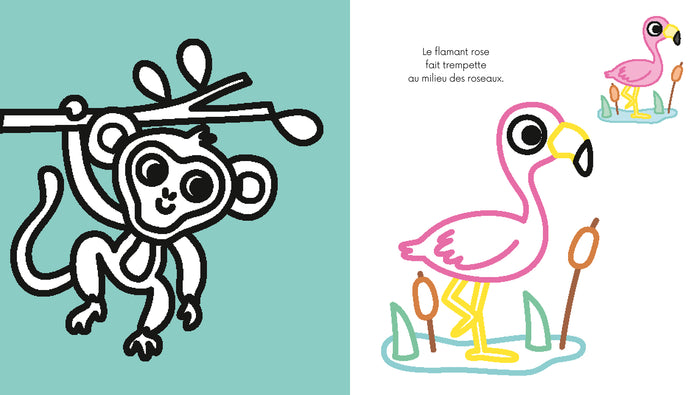 Coloriages à bords pailletés  - Noé le poney