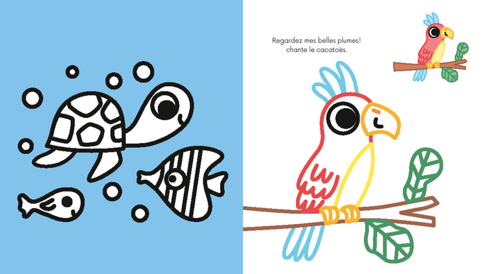 Coloriages à bords pailletés  - Noé le poney