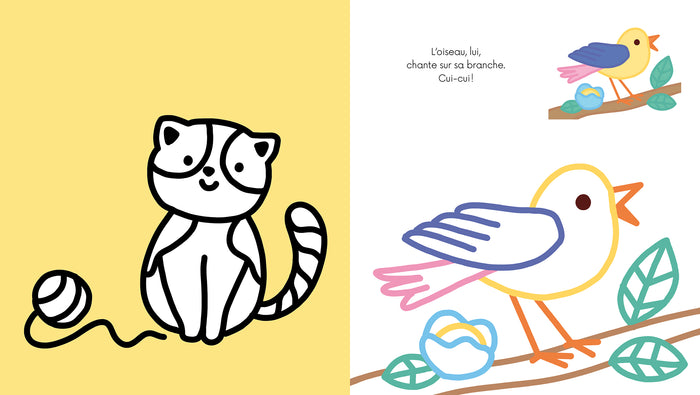 Coloriages à bords pailletés - Gaston le hérisson