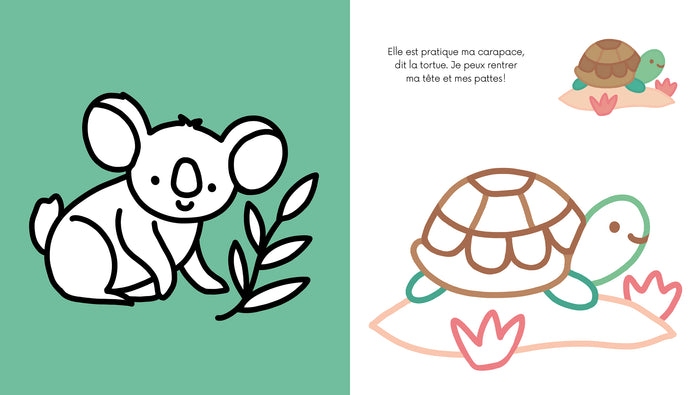 Coloriages à bords pailletés - Gaston le hérisson