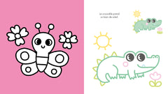 Coloriages à bords pailletés - Adrien le chien