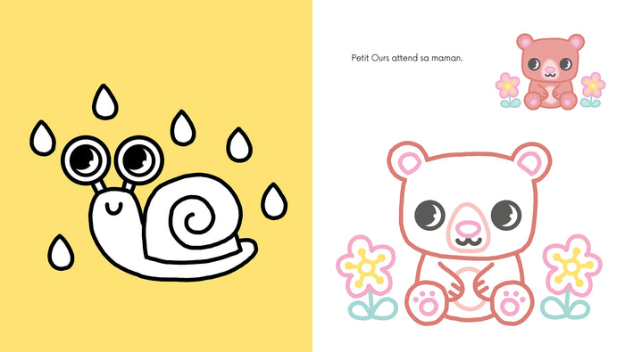 Coloriages à bords pailletés - Adrien le chien