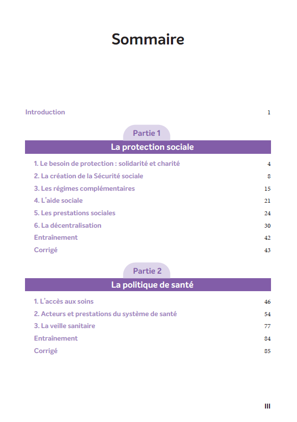 Les politiques sociales 2025-2026