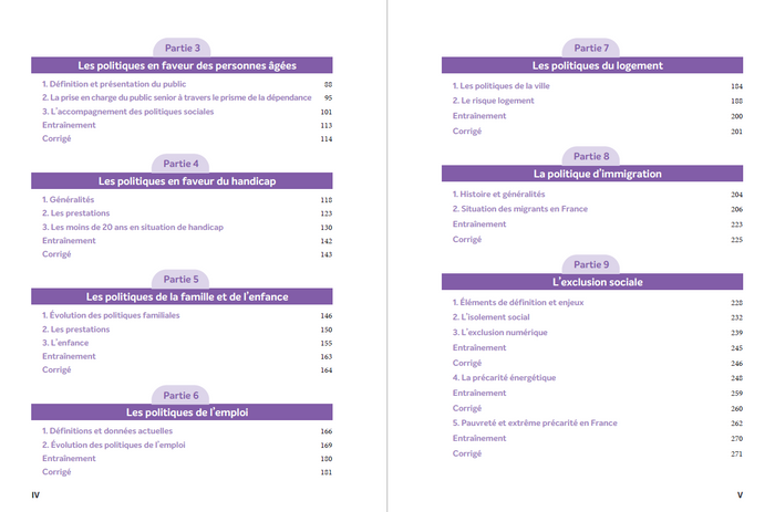 Les politiques sociales 2025-2026