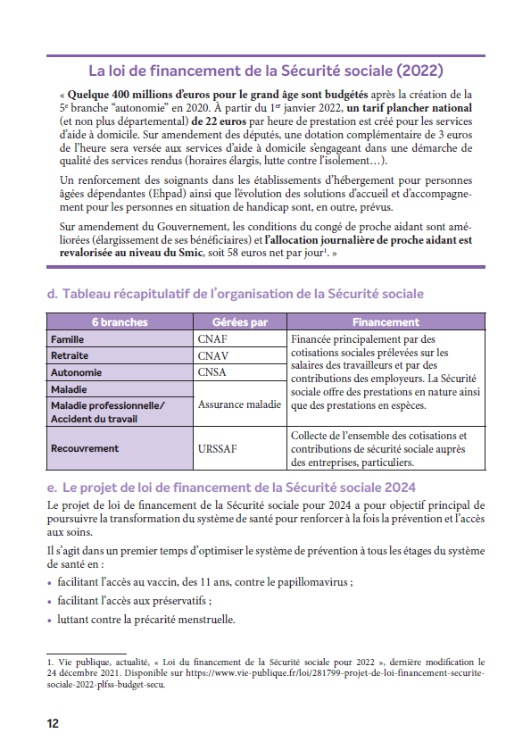 Les politiques sociales 2025-2026