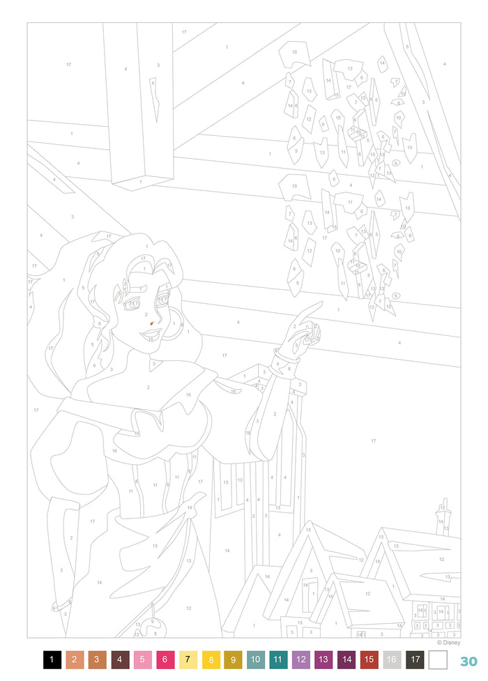 Coloriages au numéro Disney - Les Grands classiques