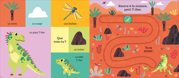 Suis le chemin bébé T-Rex