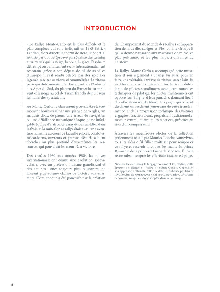 Le Rallye Monte-Carlo