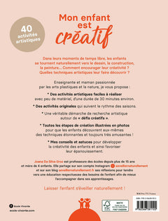 Mon enfant est créatif - 40 activités artistiques de 3 à 10 ans