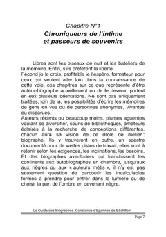 Le Guide des Biographes