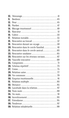 Les sens de l'amour - Cartes oracle