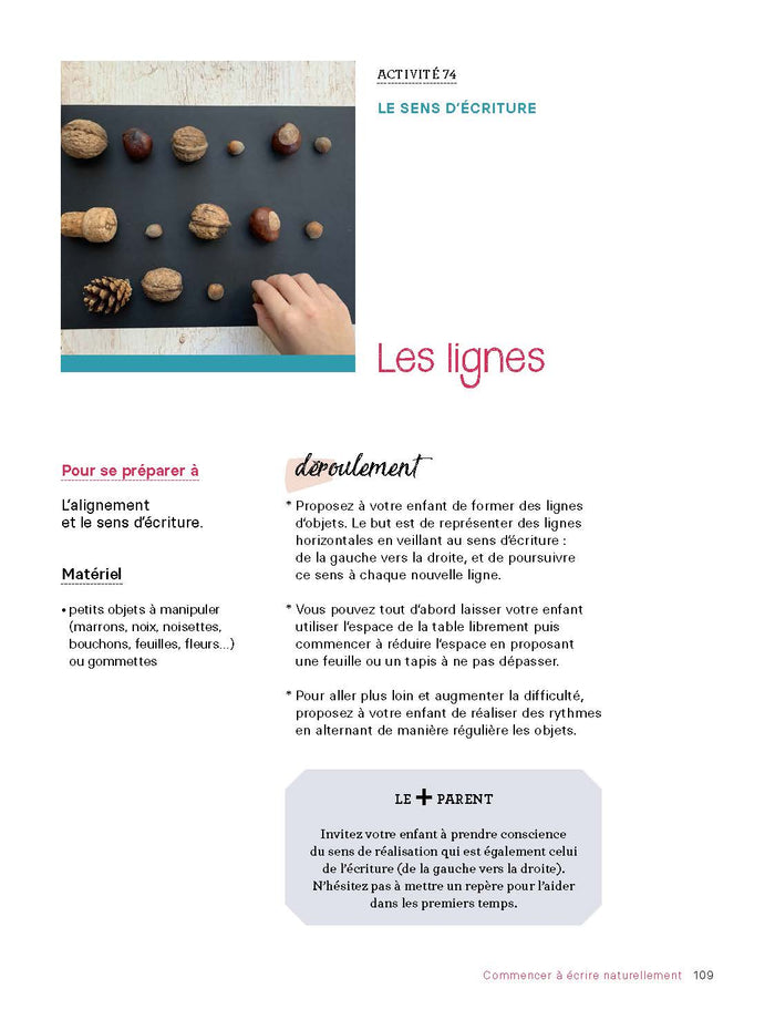 Mon enfant se prépare à écrire - 150 activités de manipulation et d'écriture - 1 à 6 ans