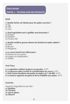 Mémo du Pâtissier