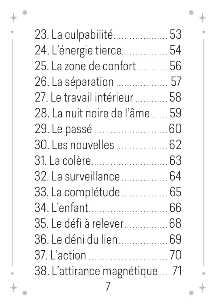 Le Pocket oracle des relations d'âmes