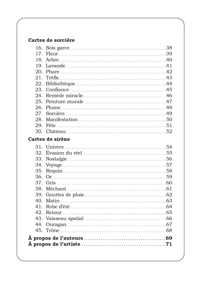 Crois en ta propre magie - Cartes oracle